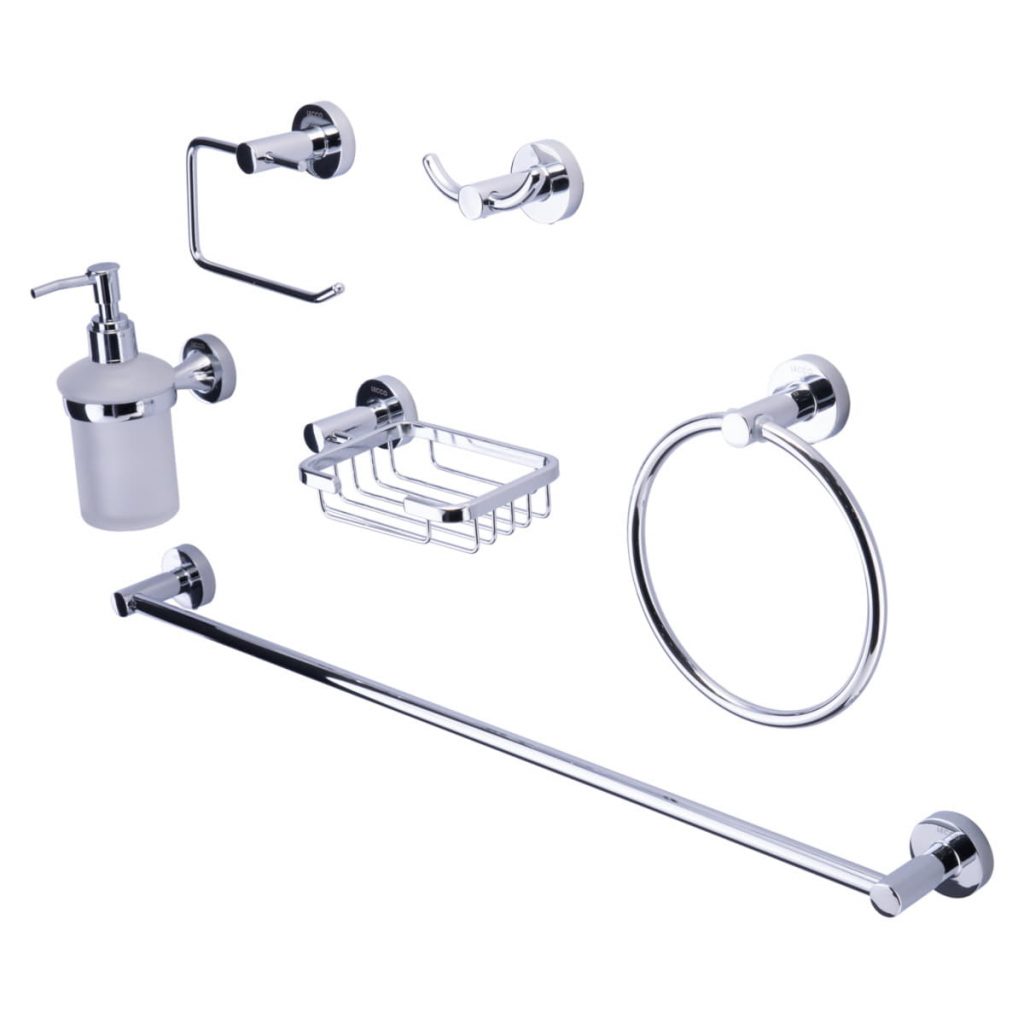 Kit de accesorios para baño Monet Gold x 6 piezas | LECCO