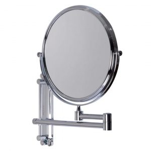 Espejo redondo Mobile Retráctil de pared con aumento 30 cms. | LECCO