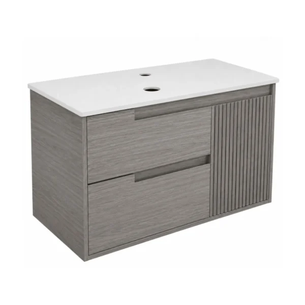 Mueble Madecor Bibury Gris Con Placa Sinterizada De 80x45.5