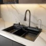 LECCOL519 Lavaplatos Multifuncional Belfort Grafito De Sobreponer