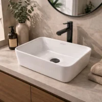 leccol5550-3 Lavamanos Vessel Albo Blanco 48x37x14