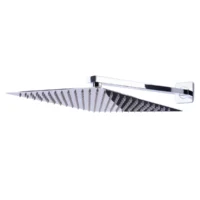 Regadera Kuadrata Cuadrada Plana Metálica Sin Brazo 30 cm
