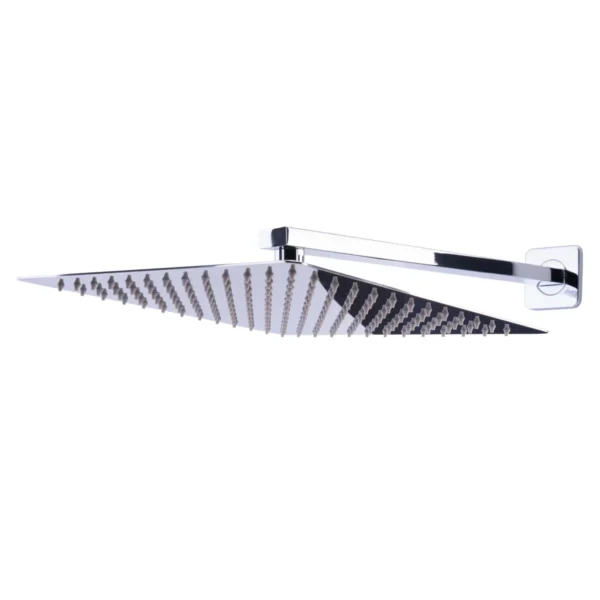 Regadera Kuadrata Cuadrada Plana Metálica Sin Brazo 30 cm