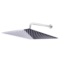 Regadera Cuadrada Plana Kuadrata Metalica 40 cm. Sin Brazo