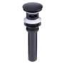 Desagüe De Push Metalico Con Rebose De 40cm Negro