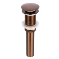 161406-1200-1200 Desagüe De Push Metalico Sin Rebose De 40cm Rosa Mate