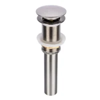 161411-1200-1200 Desagüe De Push Metalico Sin Rebose De 40cm Niquel