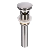 161718-1200-1200 Desagüe De Push Metalico Con Rebose De 40cm Niquel