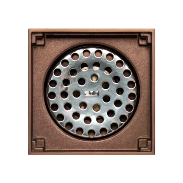 Rejilla Piso Cuadrada Box Rosa Mate 10x10