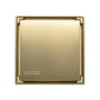 Rejilla Piso Cuadrada Box Oro Mate 10x10