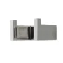 Percha Doble Arona Cromo
