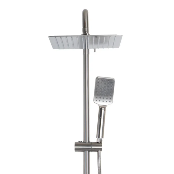 164742-1200-1200 Ducha Expuesta Hopper Niquel