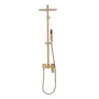 164745-1200-1200 Ducha Expuesta Kuadrat Oro Mate