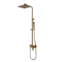 164746-1200-1200 Ducha Expuesta Kuadrat Oro Mate