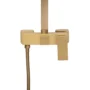 164751-1200-1200 Ducha Expuesta Kuadrat Oro Mate