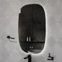 Espejo Rossano Ovalado Con Control Touch Iluminación Led