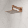 Kit De Regadera X20cm+brazo Pared De 40cm Rosa Mate