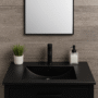 166624-1200-1200 Lavamanos En Porcelana De Sobreponer Tivoli Black Mate 81x46.5x19 cm