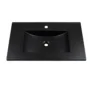 166626-1200-1200 Lavamanos En Porcelana De Sobreponer Tivoli Black Mate 81x46.5x19 cm