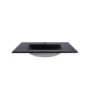 166628-1200-1200 Lavamanos En Porcelana De Sobreponer Tivoli Black Mate 81x46.5x19 cm