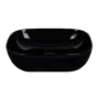 Lavamanos Vessel Bacino Negro Brillante 45.5x32.5x 13.5 cm