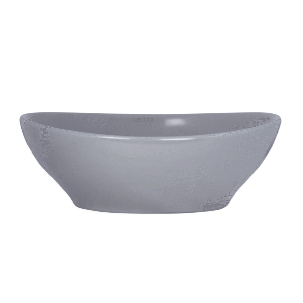 Lavamanos Vessel Ikaria Oval Gris Mate 40.5X33X14.9 cm