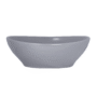 Lavamanos Vessel Ikaria Oval Gris Mate 40.5X33X14.9 cm