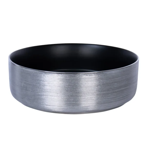 166749-1200-1200 Lavamanos Vessel Argento Gris Mate 36x36x12