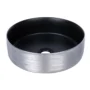 166750-1200-1200 Lavamanos Vessel Argento Gris Mate 36x36x12
