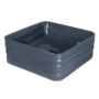 166756-1200-1200 Lavamanos Amalfi Gris Tipo Vessel En Porcelana 39x39x15.5 cm