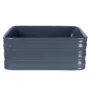 166757-1200-1200 Lavamanos Amalfi Gris Tipo Vessel En Porcelana 39x39x15.5 cm