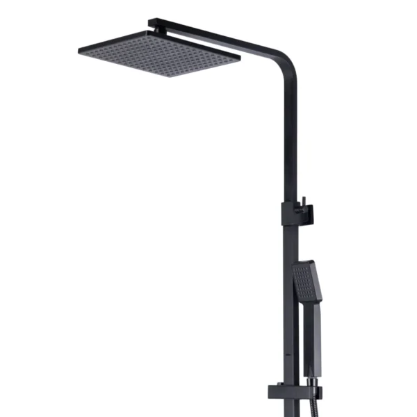 167380-1200-1200 Ducha Expuesta Kuadrat Negra