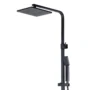 167380-1200-1200 Ducha Expuesta Kuadrat Negra