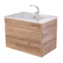 Mueble Madecor Everest Roble Claro Con Placa Lavamanos 70 x 46 cm