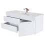 167444-1200-1200 Mueble Poliuretano Maui Blanco Con Placa Lavamanos Poceta Centro 120 x 46 cm
