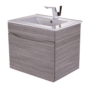 Mueble Madecor Ario Gris Con Placa Lavamanos Poceta Centro 60 x 45 cm