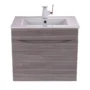 Mueble Madecor Ario Gris Con Placa Lavamanos Poceta Centro 60 x 45 cm