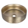 Lavamanos Galileo Gold Tipo Vessel En Porcelana 36.5x36.5x12.5 cm