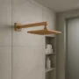 Kit De Regadera 20cm+brazo Pared 40cm Rosa Brillo