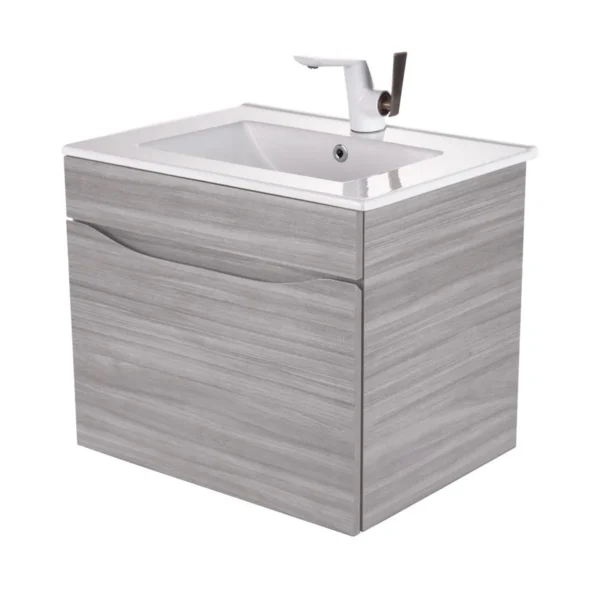 169560-1200-1200 Mueble Madecor Ario Gris Con Placa Lavamanos Poceta Centro 60 x 45 cm