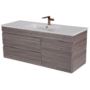 169567-1200-1200 Mueble Madecor Maui Gris Con Placa Lavamanos 120 x 46 cm