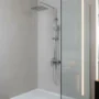 169755-1200-1200 Ducha Expuesta Pissana Cuadrada Cromo