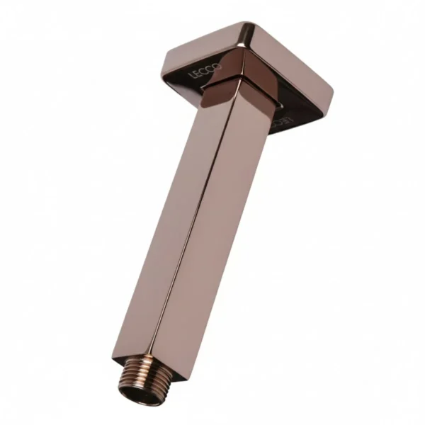 169760-1200-1200 Kit De Regadera Cuadrada 30cm+brazo a Techo 12cm Rosa Brillante