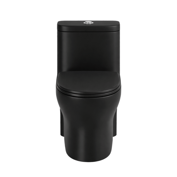 Sanitario One-piece Bellagio Negro Mate Descarga 1000 Gramos Con Anillo De Cera Conex 1/2