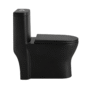 Sanitario One-piece Bellagio Negro Mate Descarga 1000 Gramos Con Anillo De Cera Conex 1/2