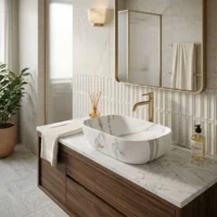 Lavamanos Roma Blanco Tipo Vessel En Porcelana 45.5x32.5x13.5 cm
