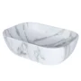 170551-1200-1200 Lavamanos Roma Blanco Tipo Vessel En Porcelana 45.5x32.5x13.5 cm