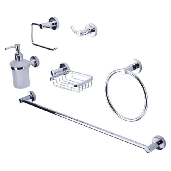Kit De Accesorios Para Baño Capri Por 6 Piezas
