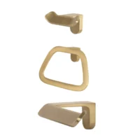 170691-1200-1200 Juego De Accesorios Oro Mate Murat X3 Piezas