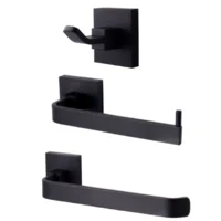 170714-1200-1200 Juego De Accesorios Livorno Negro X3 Piezas